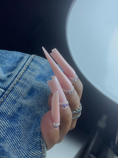 Nude Shiny – Gel de construction avec Fibre en Verre Nude Rosé avec Finition Brillante