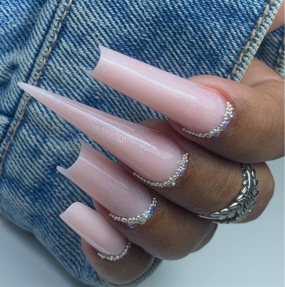 Nude Shiny – Gel de construction avec Fibre en Verre Nude Rosé avec Finition Brillante