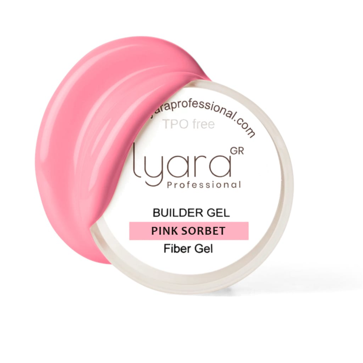 Gel Pink Sorbet - Gel de construction avec fibre en verre 50g
