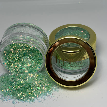 Glitter Vert – Finition Audacieuse pour Nail Art Éclatant