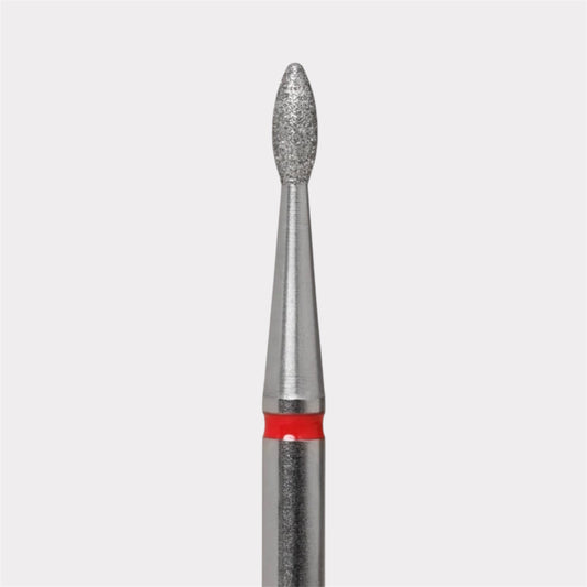 Fraise diamantée flamme, rouge
